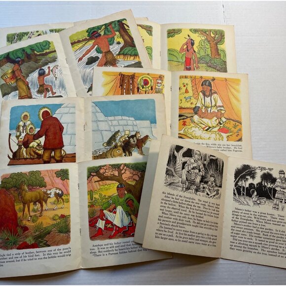 Vintage My Indian Library, The Platt & Munk Co. 1935, Near Complete 7 Volumes PB - Picture 8 of 8